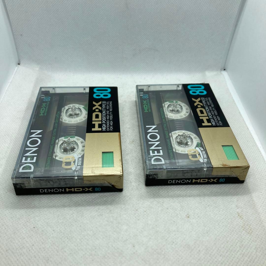 未使用 DENON HD-X 80 ハイポジ タイプⅡ カセットテープ 2個