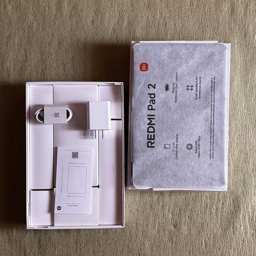 Xiaomi Redmi Pad 2 純正ケース付き