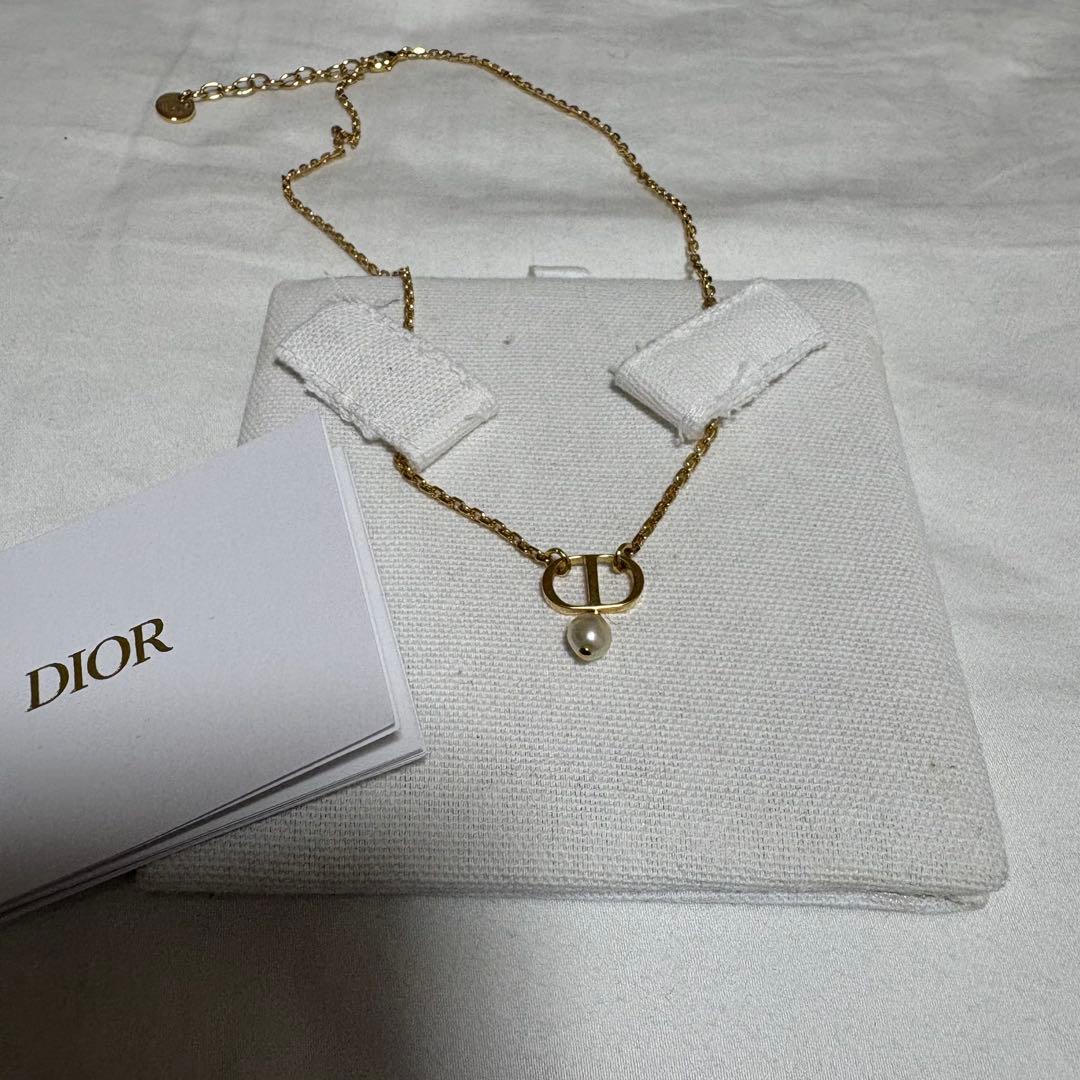 Dior ディオール パールネックレス ゴールド