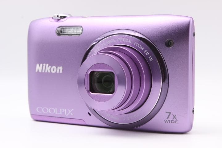 ニコン Nikon COOLPIX S3500 パープル SDカード付き