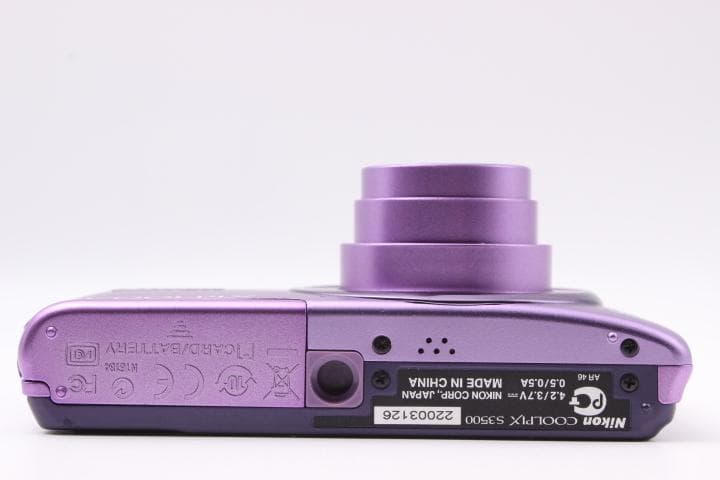 ニコン Nikon COOLPIX S3500 パープル SDカード付き