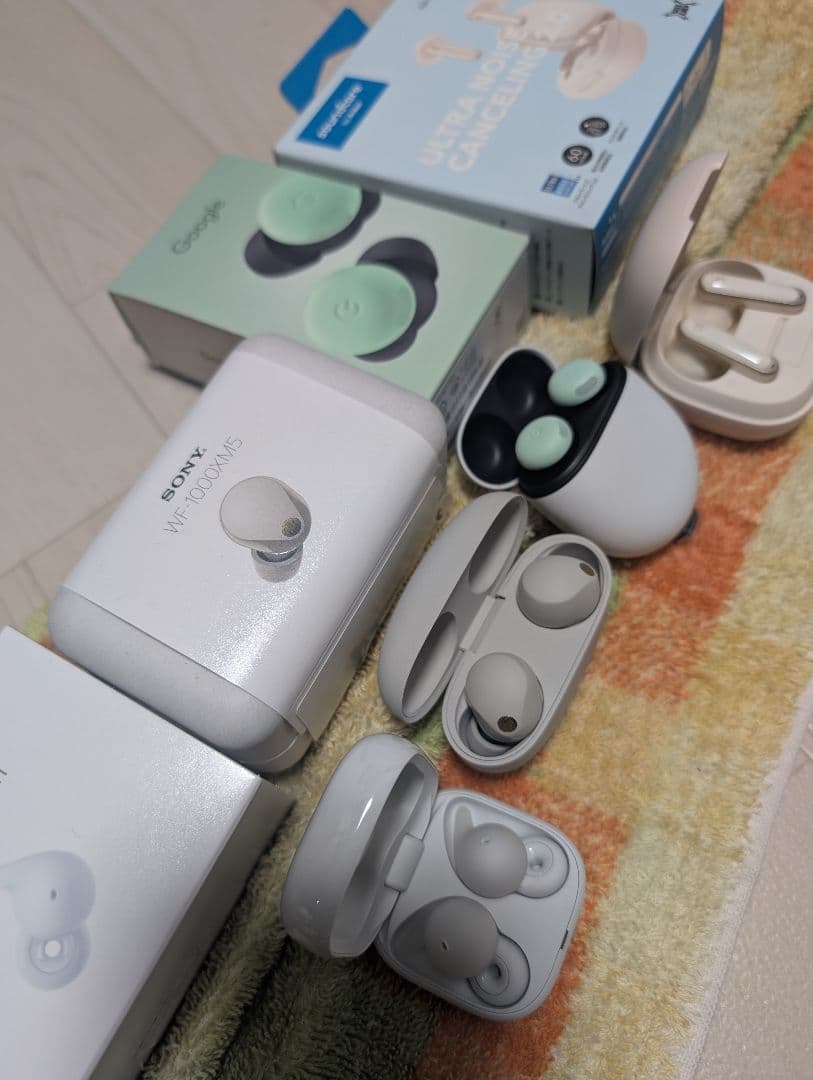 ワイヤレスイヤホン SONY Google Soundcore バラ可