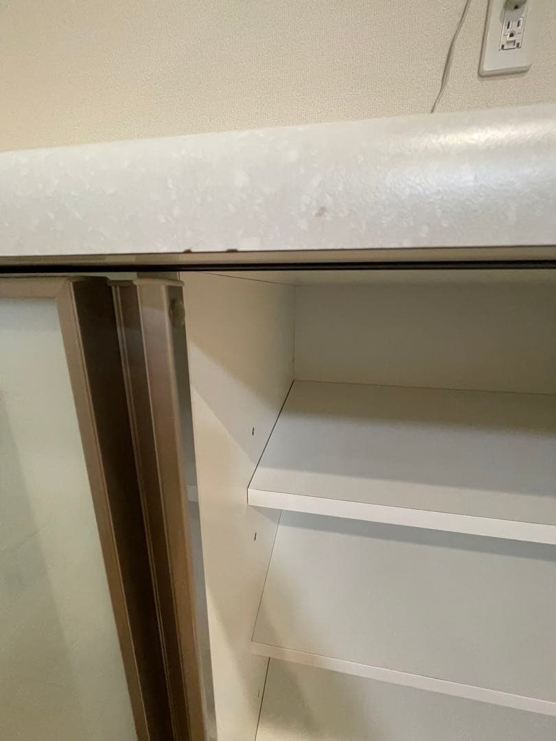 最終値下げ　ニトリ キッチンカウンター リーフ120CT 食器棚　白色