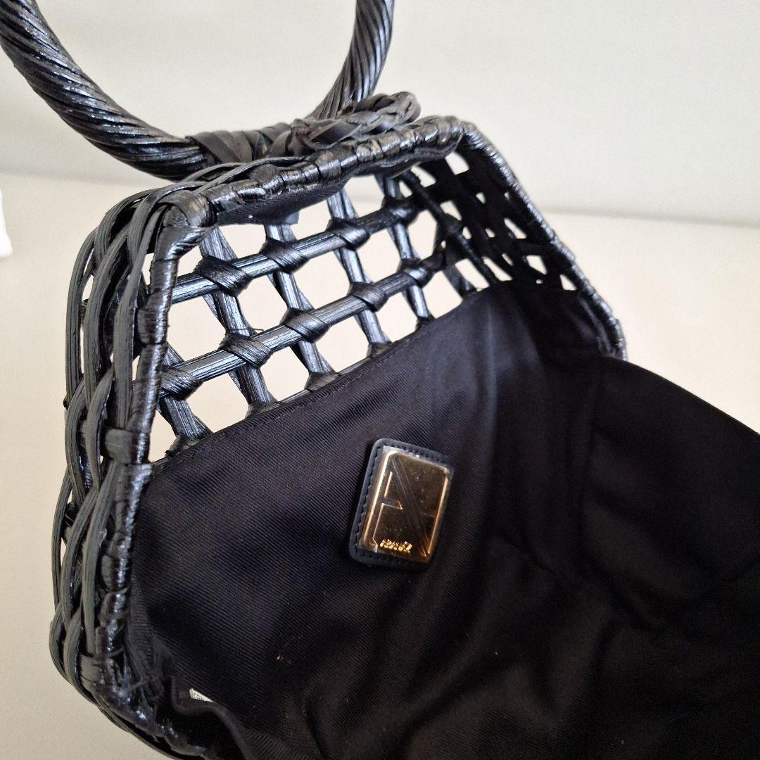 新品 ビームス かごバッグ 黒 ARANAZ