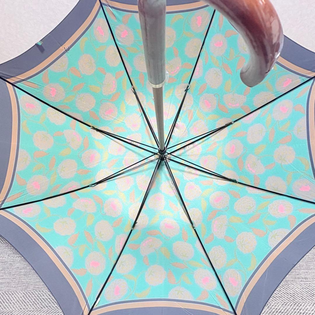 美品タグ付き　BALENCIAGA バレンシアガ　晴雨兼用長傘　木製アンブレラ