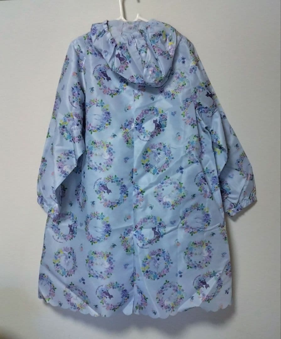 【新品】ANNA SUI mini フラワーリース レインコート 130〜140