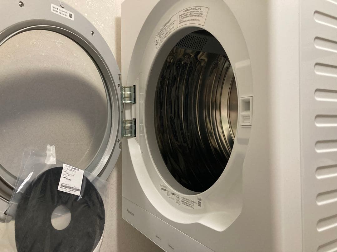 美品☆Panasonic 衣類乾燥機NH-D605-W ホワイト