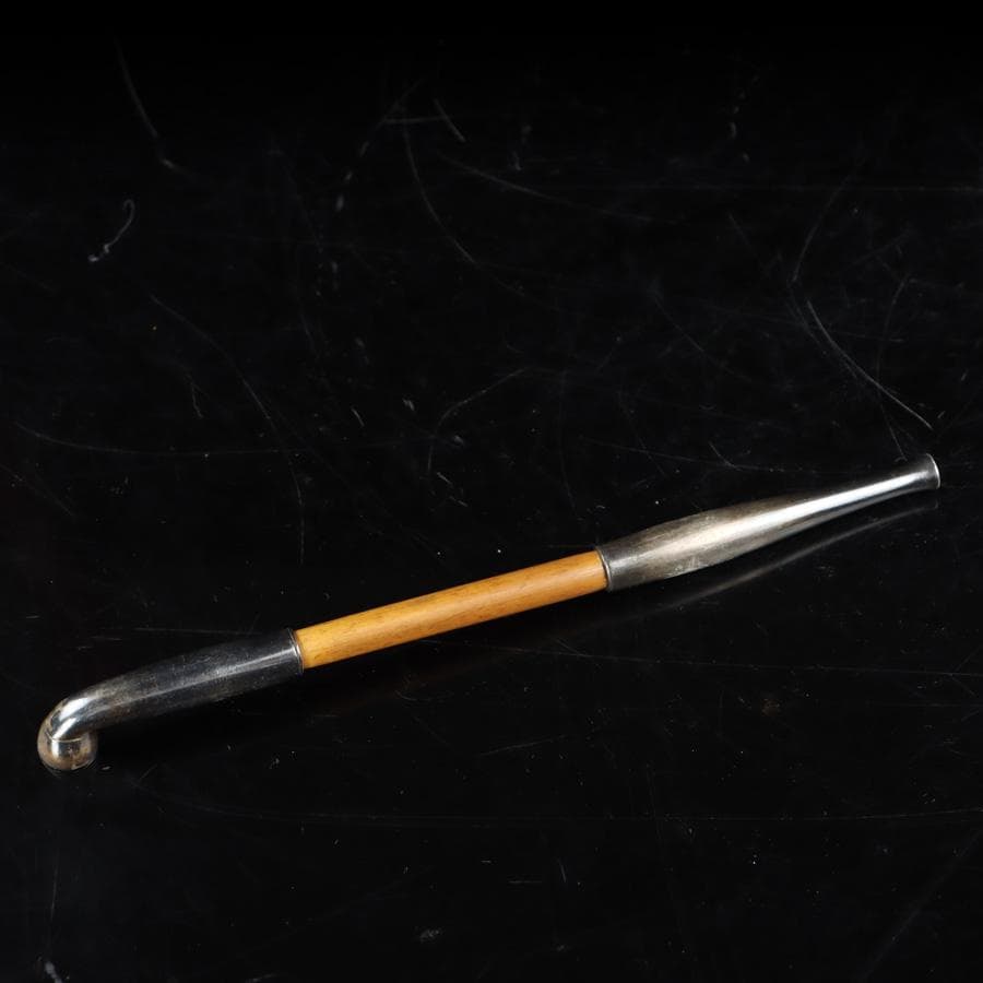 専用Y2978-1 竹編金銀象嵌金具蒔絵 煙管入れ 煙草入れ 〇吉銘　　　よ