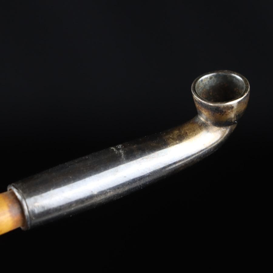 専用Y2978-1 竹編金銀象嵌金具蒔絵 煙管入れ 煙草入れ 〇吉銘　　　よ