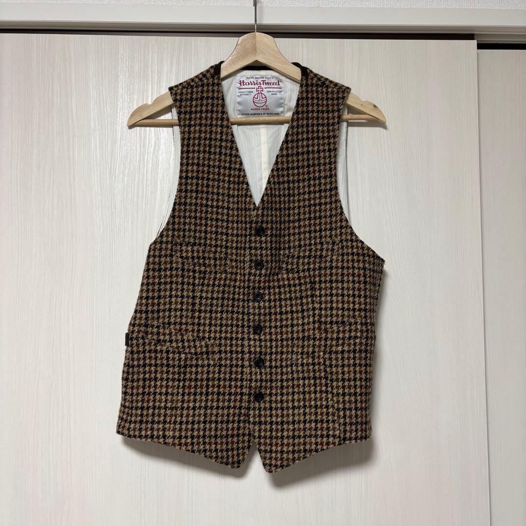 BEAMS＋　ハリスツイード　ジレ