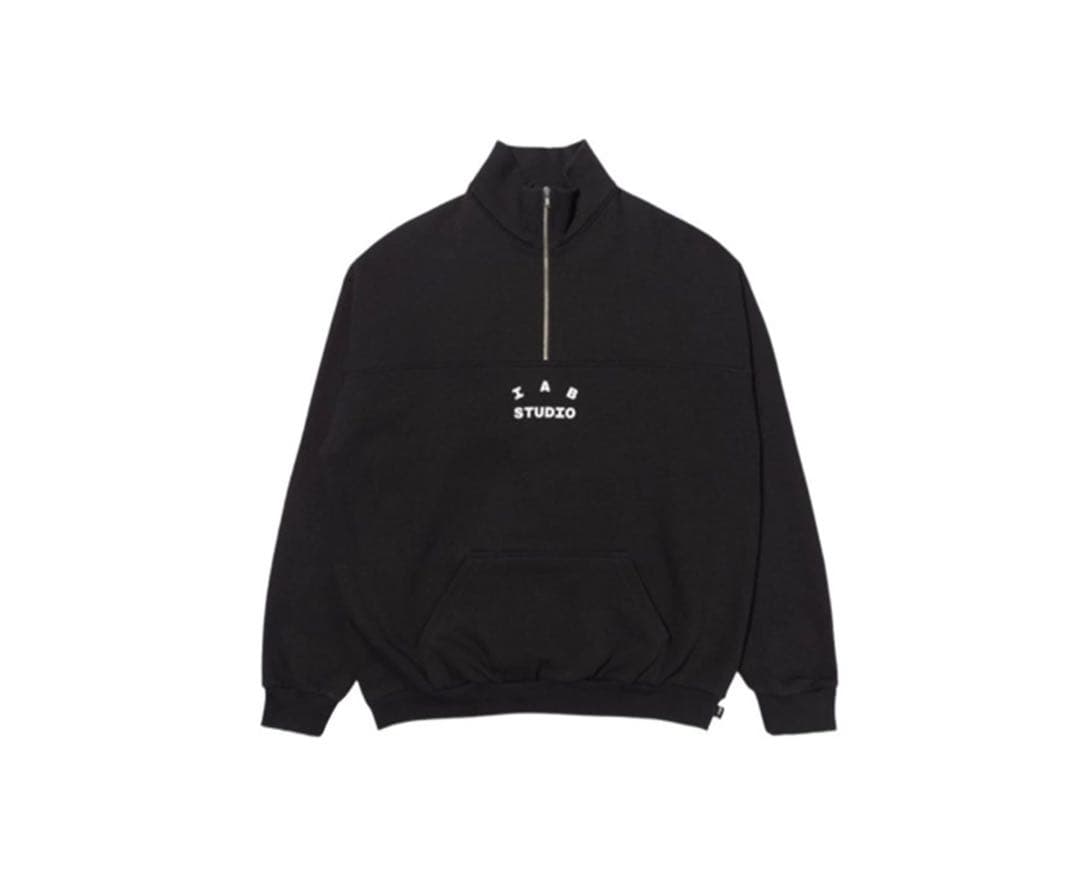 IAB Studio Half Zip-Up Black White XLサイズ