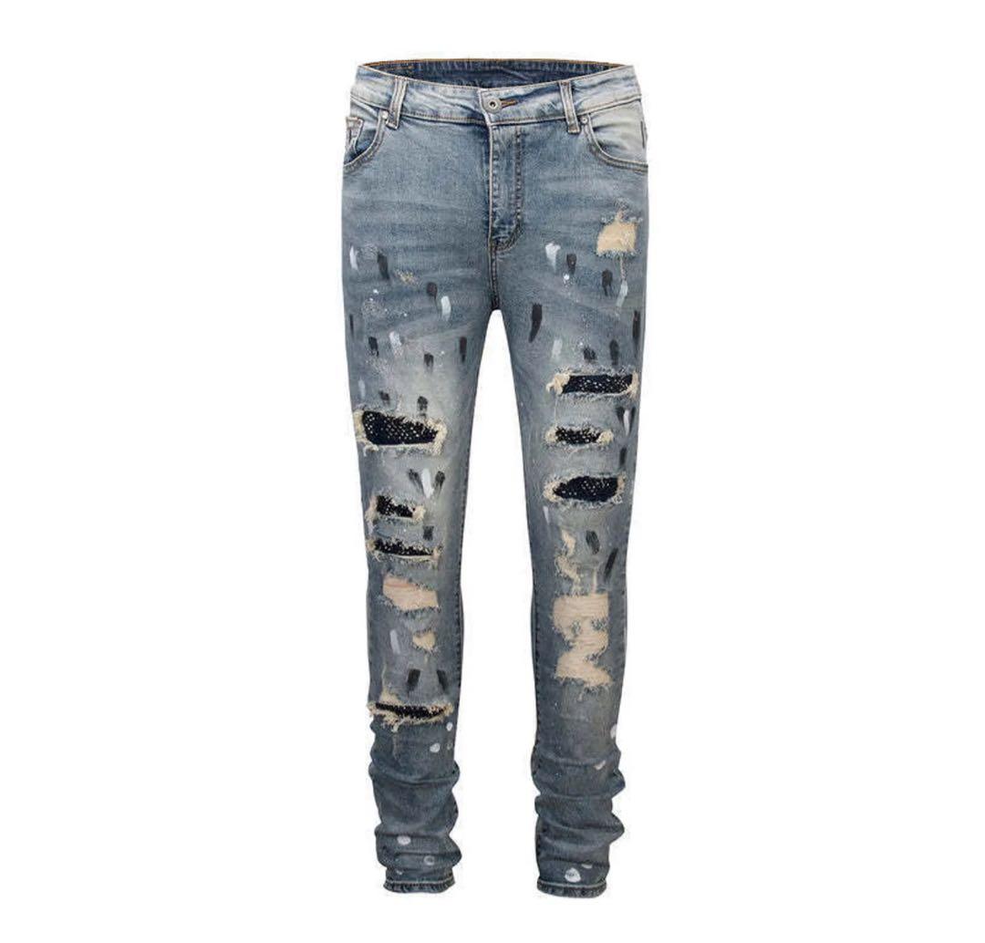 HESNTLSダメージ スキニー デニム パンツ 28