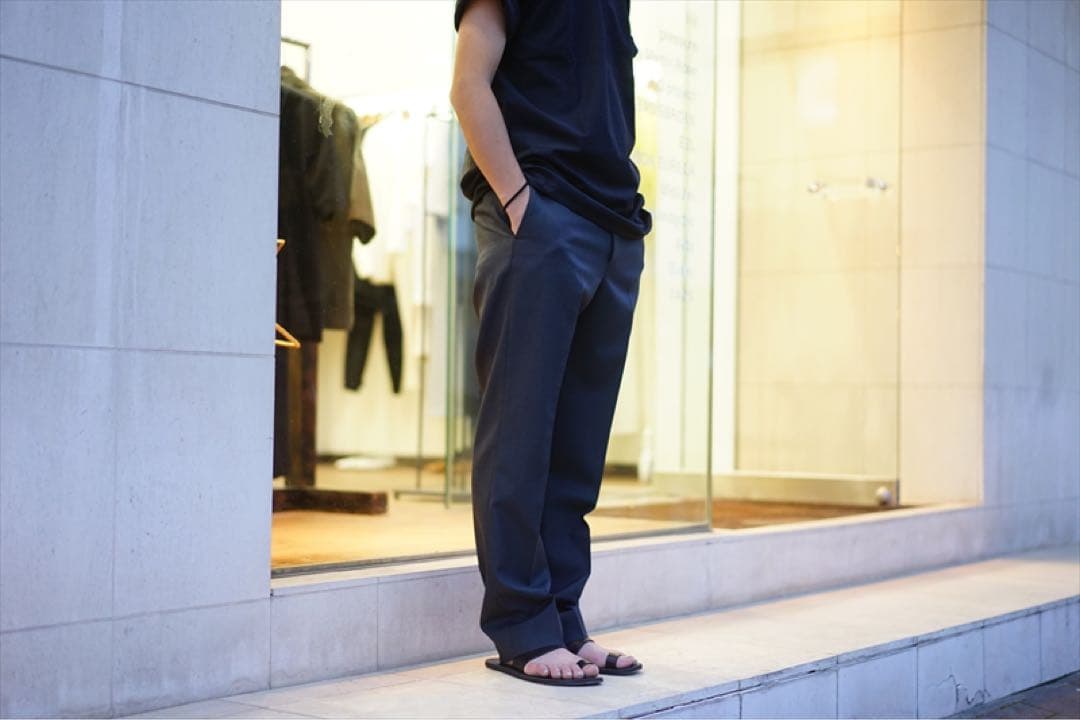 パンツ AURALEE 21AW bluefaced wool slacks