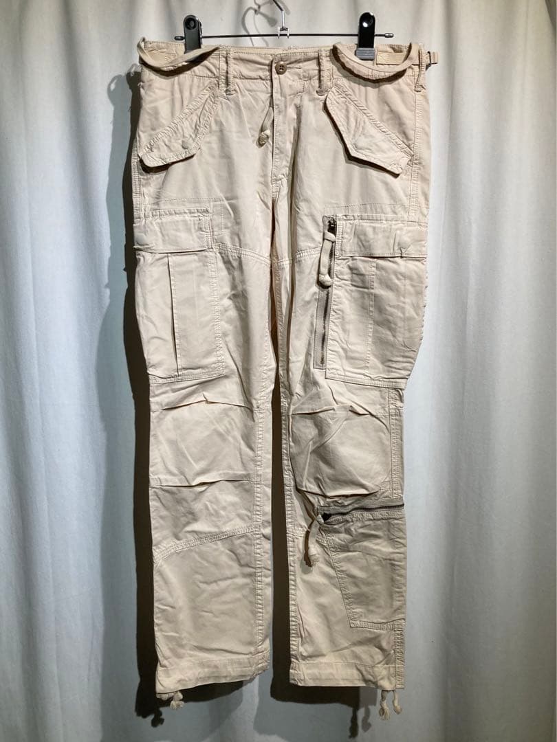 【polo by ralph lauren】パラシュートパンツ　ベージュ