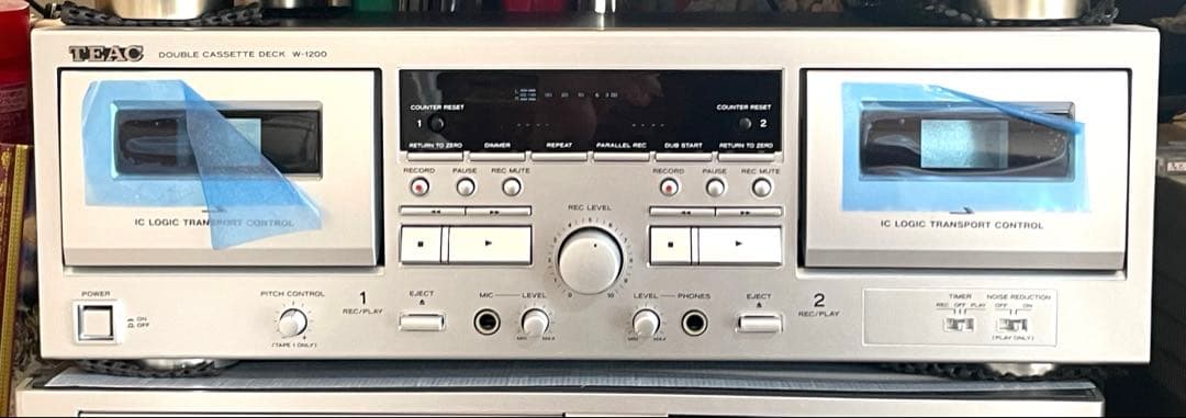 TEAC Wカセットデッキ 取説、リモコン、外箱付