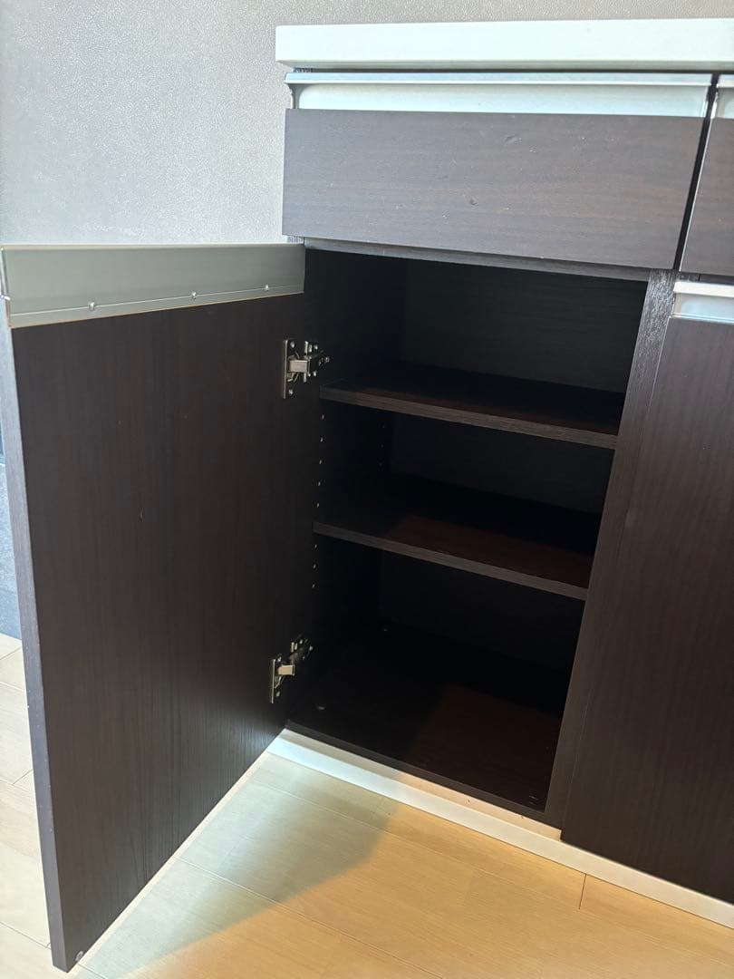 【値下げ】【送料込】　ニトリ　バーカウンターマルチ2 120cm ダークブラウン