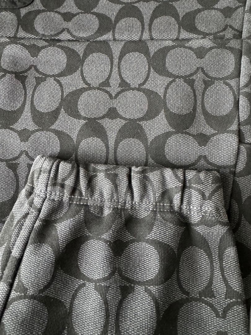 上下　セットアップ　COACH シグネチャー　パーカ　パンツ　Sサイズ