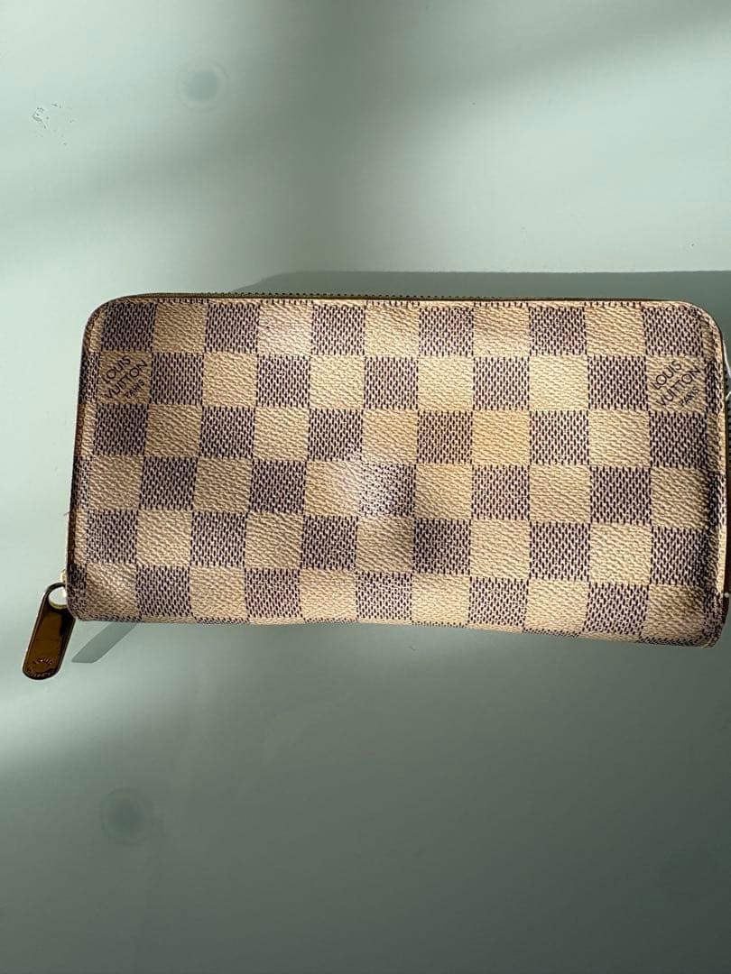 ルイヴィトン ジッピーウォレット ダミエアズール ラウンドファスナー