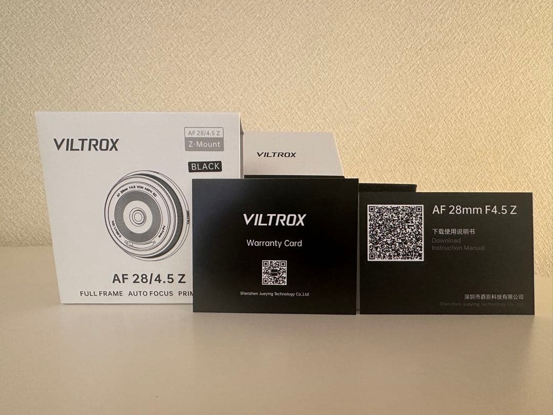 VILTROX AF 28mm F4.5 Zマウント 美品