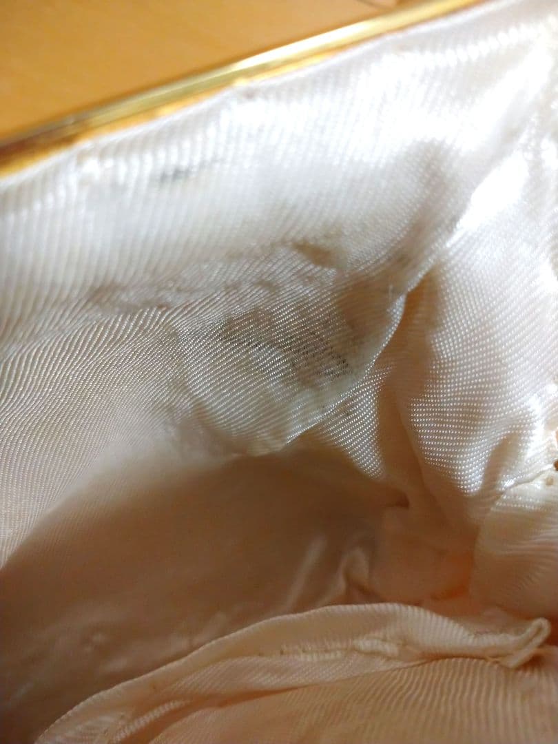 花柄　ビーズ　パーティーバッグ　レトロ　アンティーク