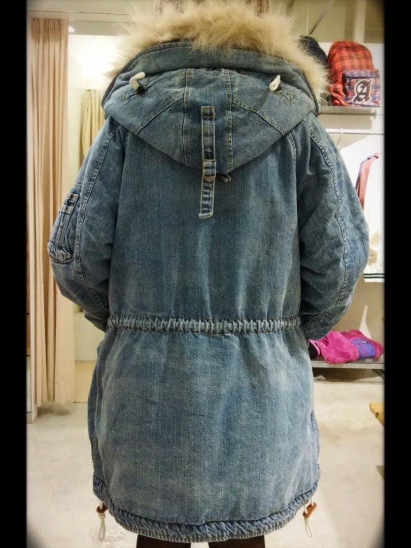 RNA デニムＮ３Ｂ　モッズコート　ライトインディゴブルー　デニムジャケット