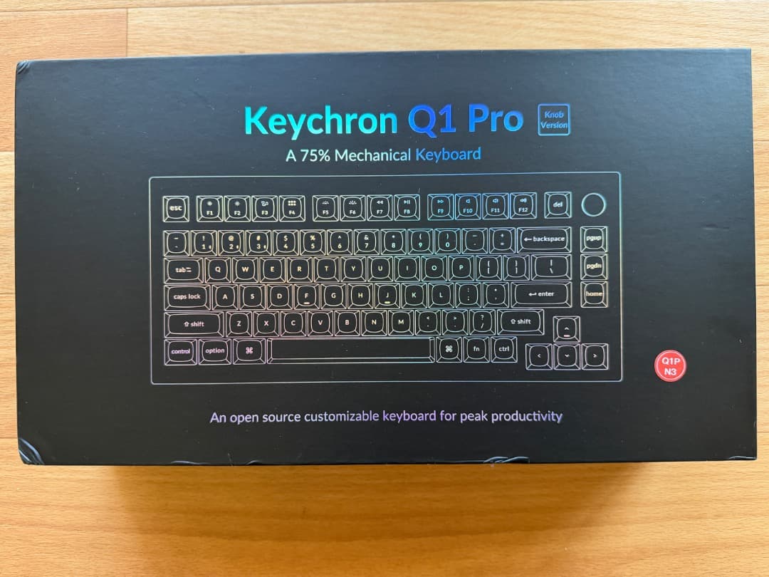Keychron Q1 Pro メカニカル茶軸 ノブ US ホットスワップ 美品