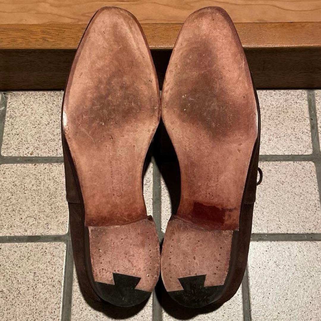 【Crockett&Jones】パンチキャップスウェードシューズ