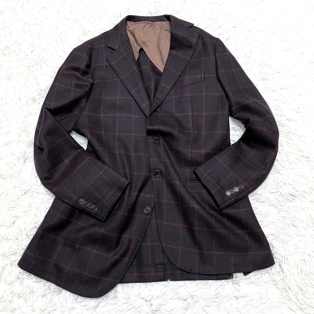 美品 トゥモローランド テーラードジャケット SUPER100 ウールカシミヤ