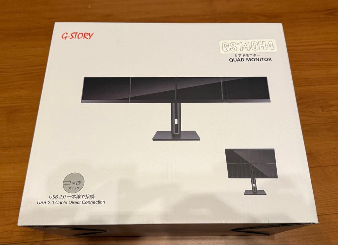 GSTORY クアッドモニター 14インチ フルHD 1080 4画面 拡張