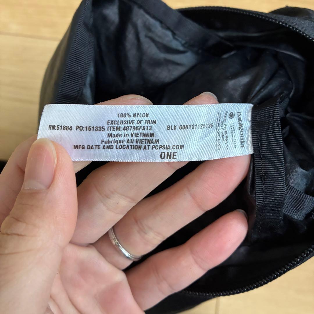 廃盤　パタゴニア　ライトウェイトトラベルスリング ブラック　ワンショルダー