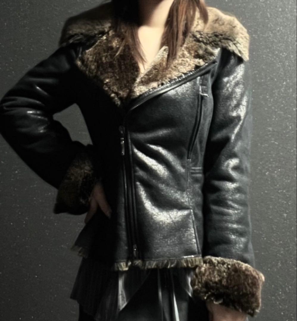 ARMANI アルマーニ レザーライダースジャケット