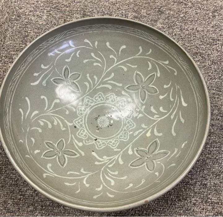 李朝　青磁　鉢　皿　　　古美術 高麗青磁