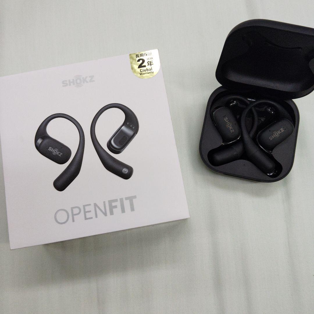 SHOKZ OPENFIT ブラック 骨伝導イヤホン