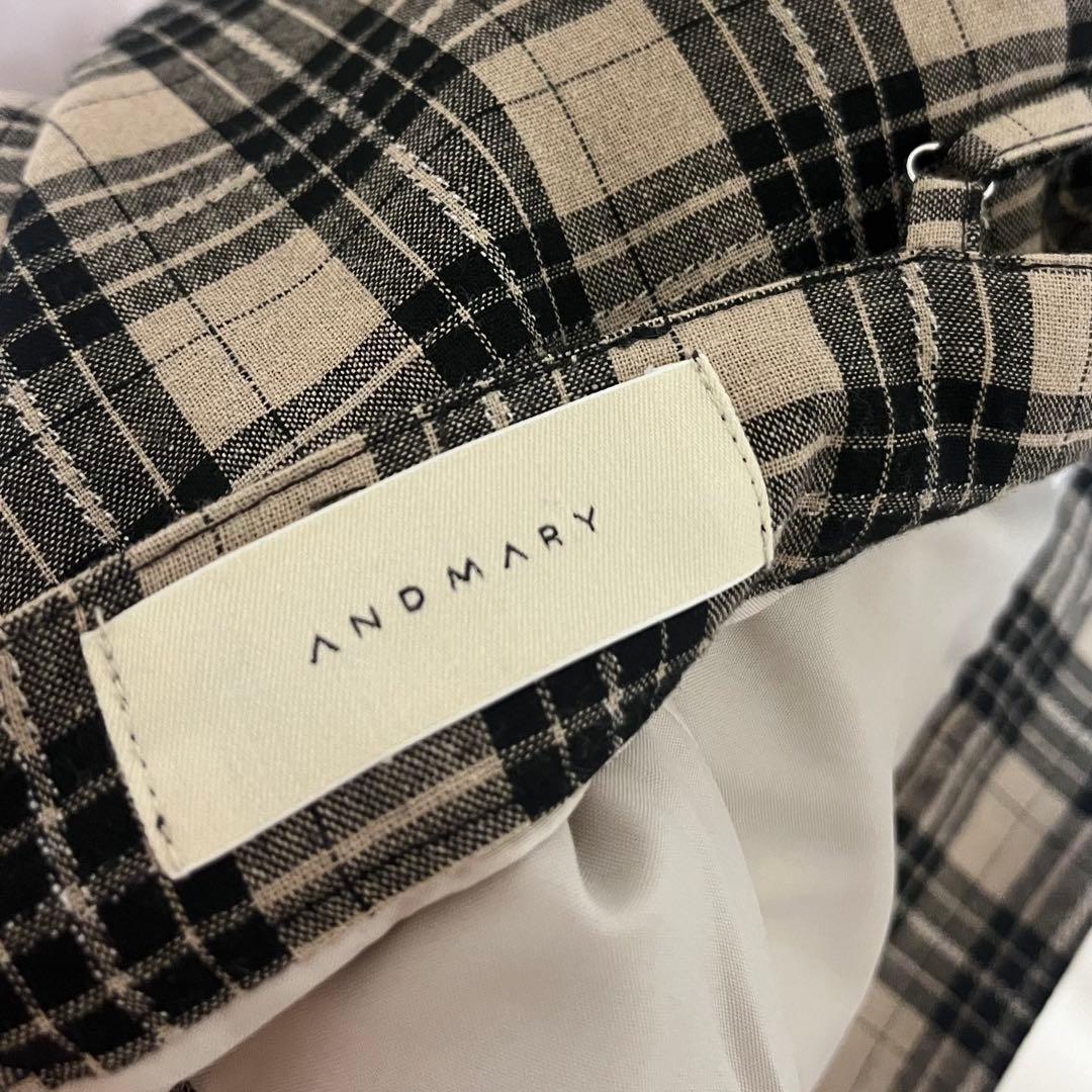Andmary Khy check set ワンピース ミニワンピ 正規品