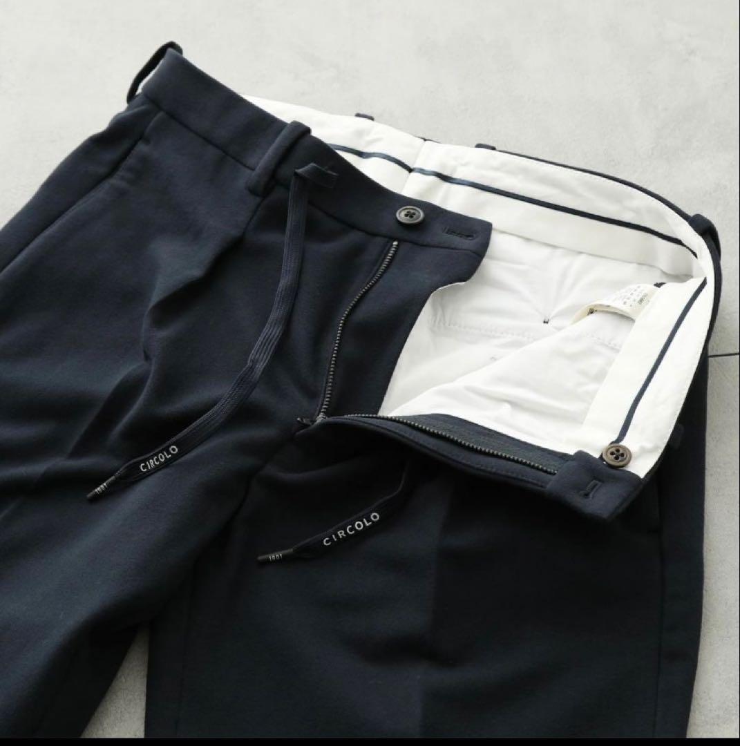 CIRCOLO チルコロ CN3583 イージースラックス ジャージー 48