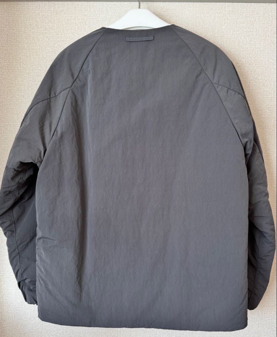 DELICIOUS 中綿ノーカラーグレージャケット M
