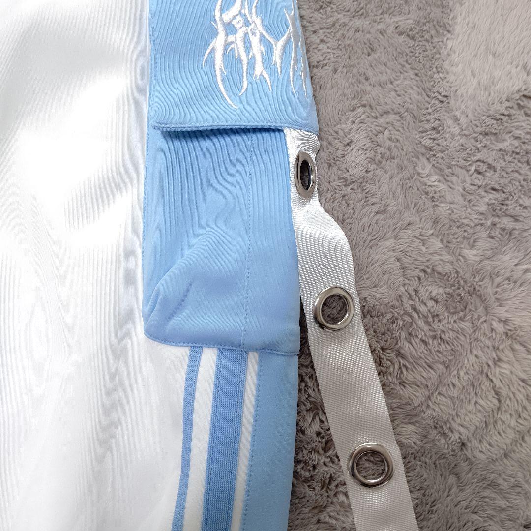 Amilige ハトメベルト付きライン入り パンツ