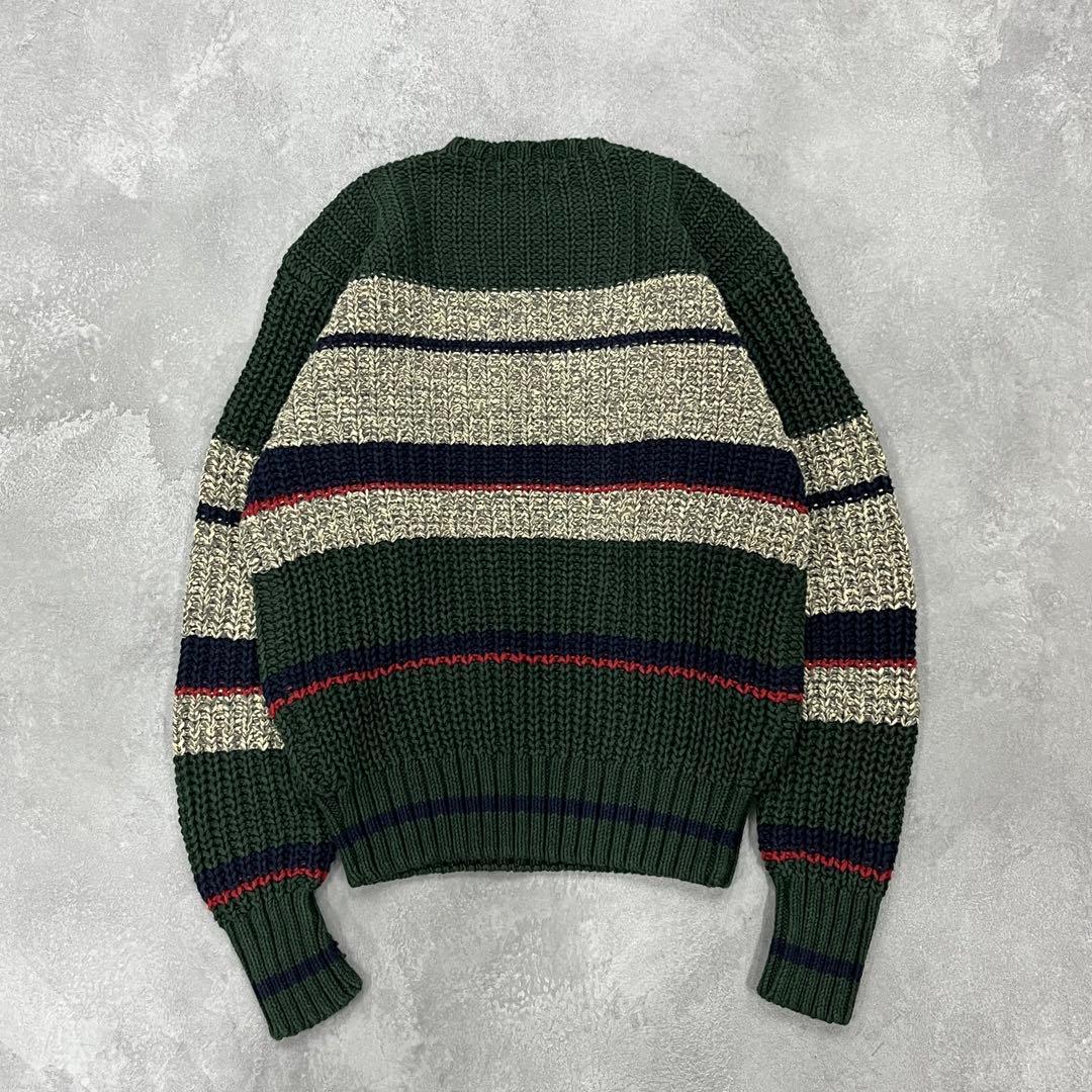 90s Polo Ralph Lauren コットンニットセーター リネン混 L