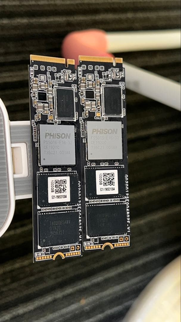 M.2 SSD 1TB ×2枚セット / PHISON / 動作確認済み /中古