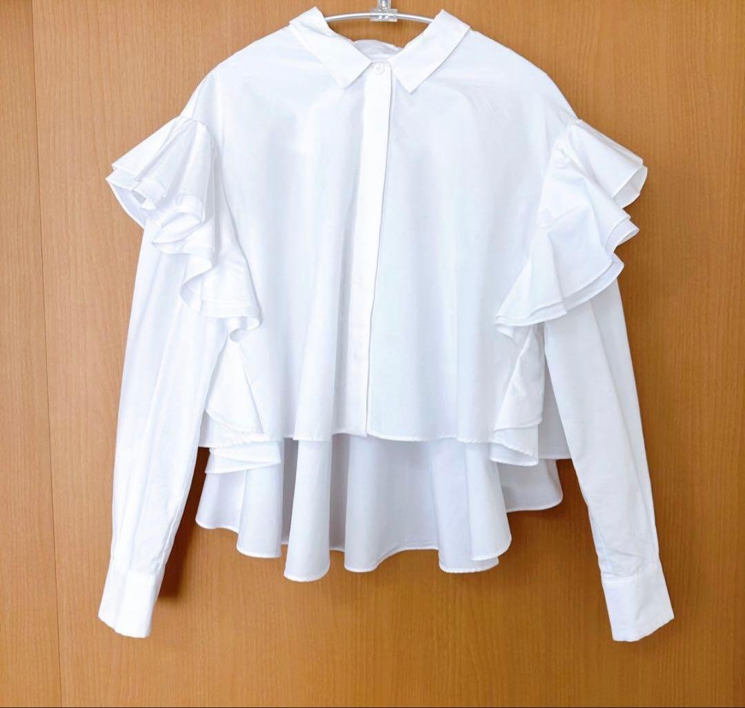 シーニュ　cygne バックフレアーショート丈ブラウス Céline