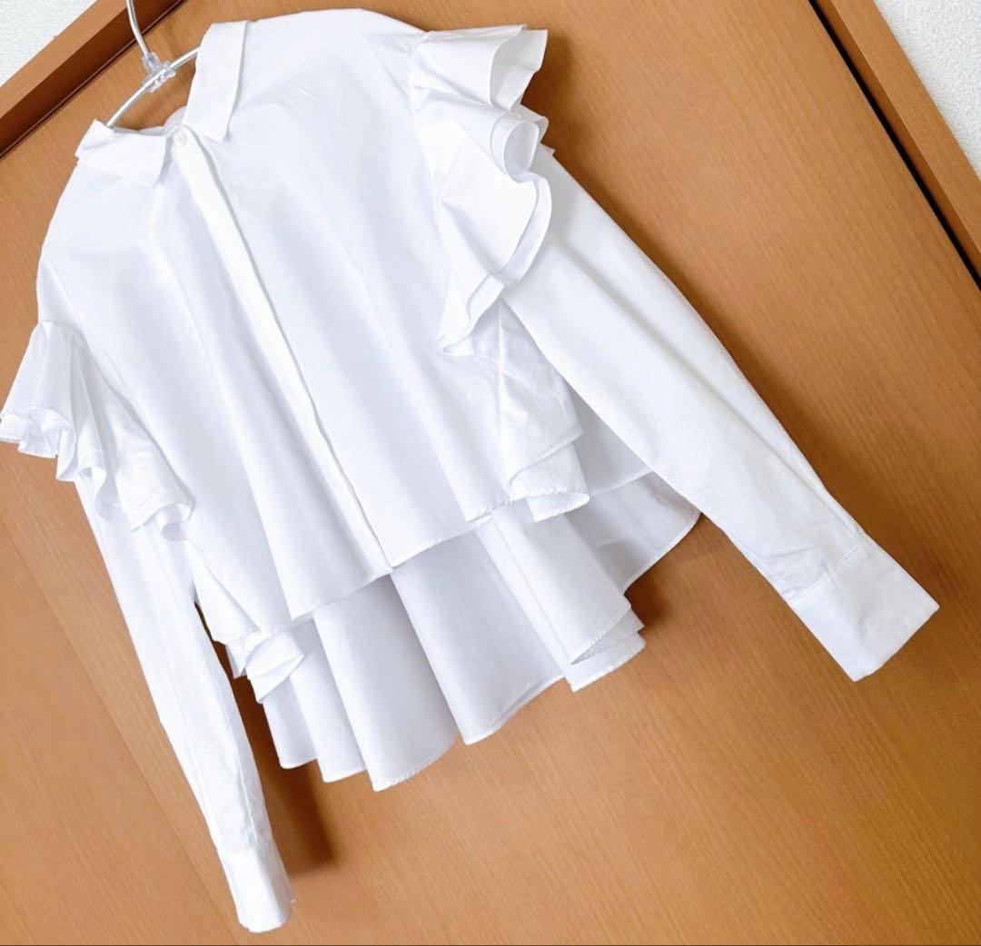 シーニュ　cygne バックフレアーショート丈ブラウス Céline