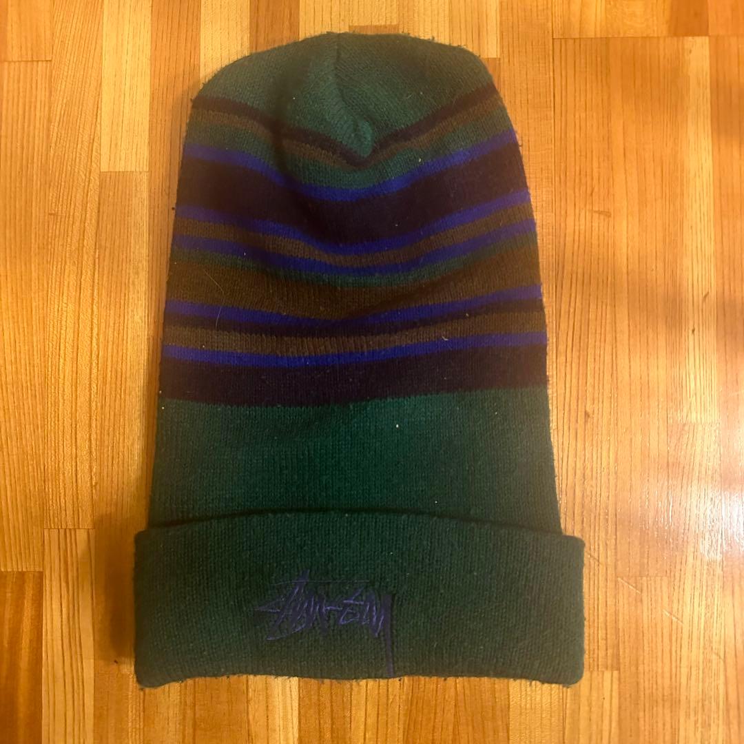 Stussy 80s ビーニー　ロングニット帽
