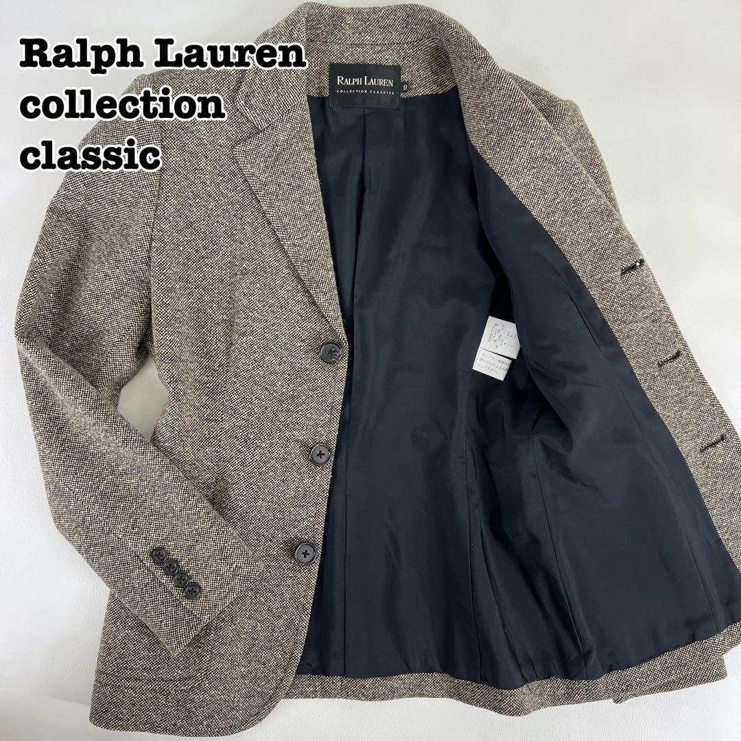 【極美品✨】ラルフローレンコレクション テーラードジャケット L相当 グレー系