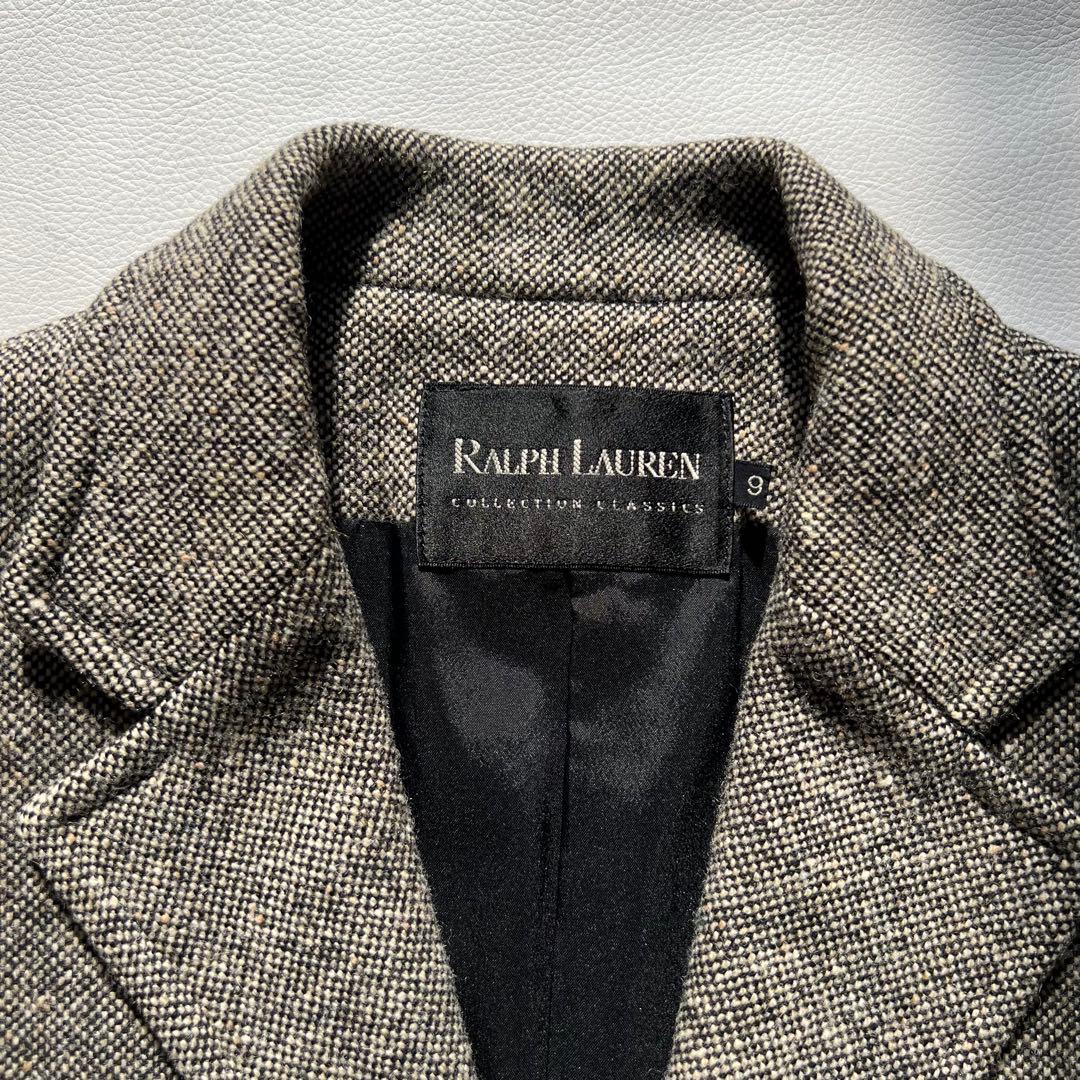 【極美品✨】ラルフローレンコレクション テーラードジャケット L相当 グレー系