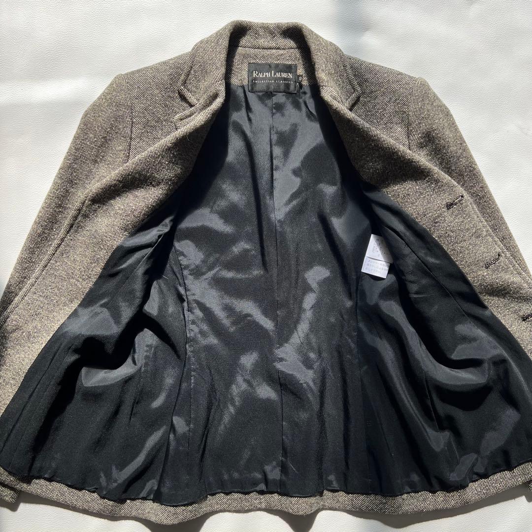 【極美品✨】ラルフローレンコレクション テーラードジャケット L相当 グレー系