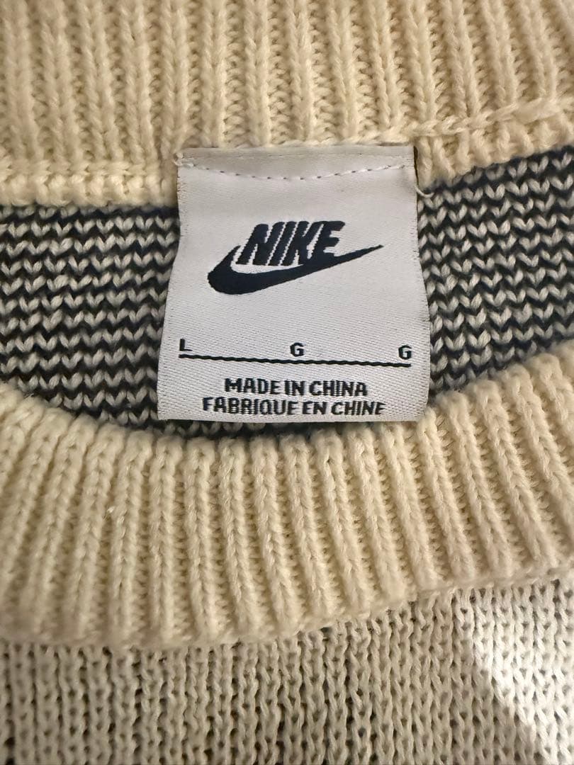 Nike ニットセーター L クリーム色