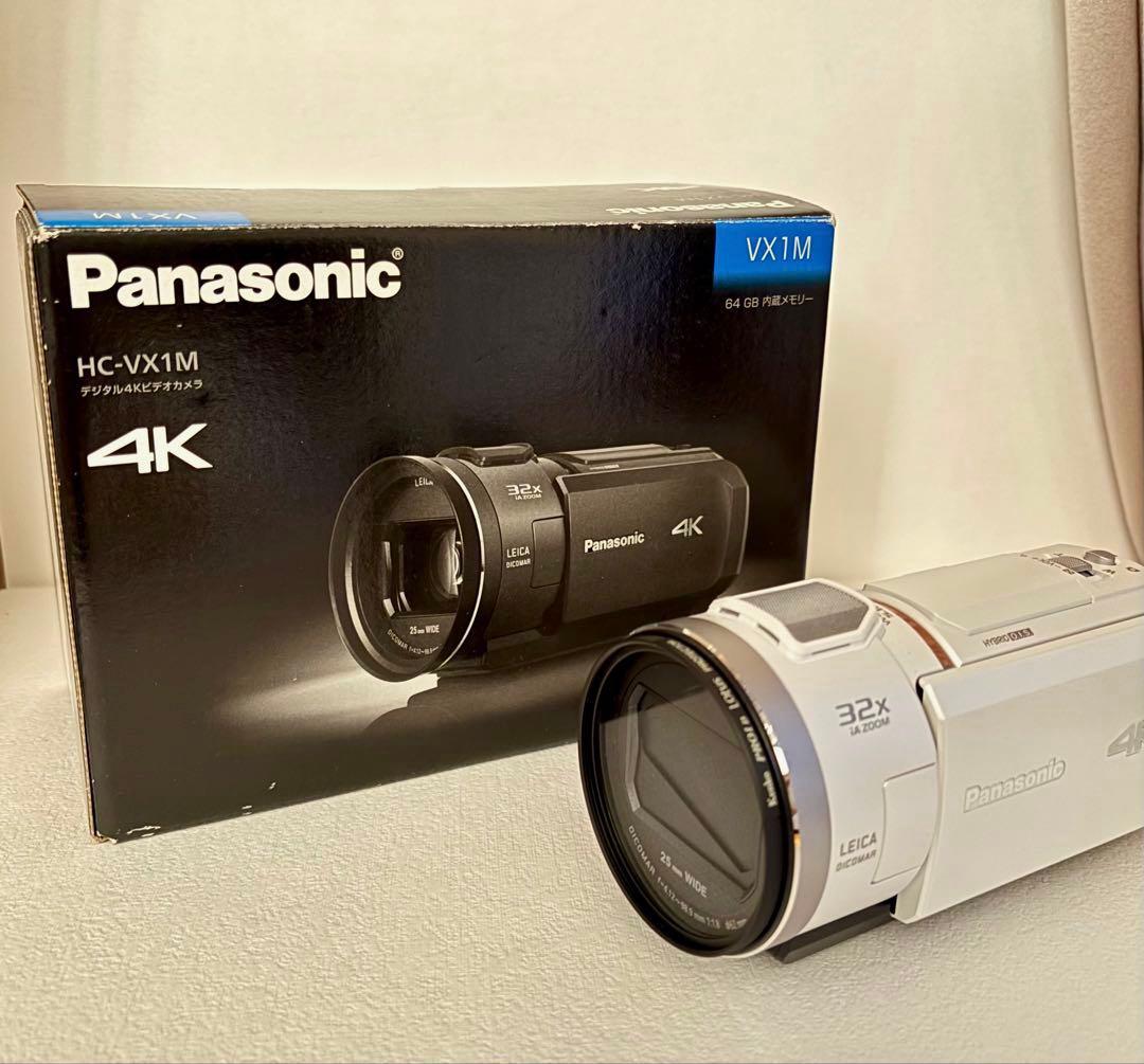 [美品] パナソニック4KビデオカメラPanasonic HC-VX1M-W