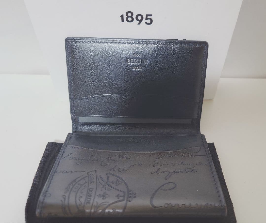 BERLUTI ベルルッティインブイア　名刺入れダークブルー