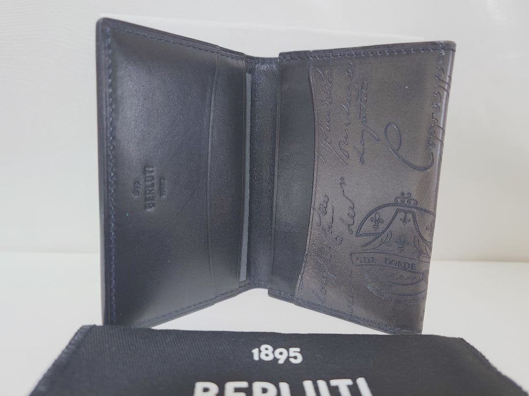 BERLUTI ベルルッティインブイア　名刺入れダークブルー
