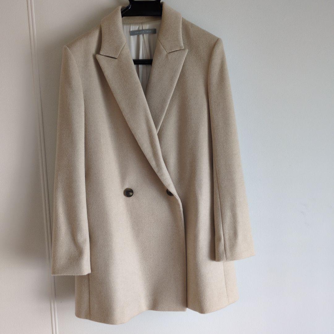 theoryLuxe長めのダブルブレストジャケットSIZE38カシミヤ100%